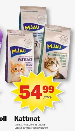 Pekås MJAU Kattmat erbjuda