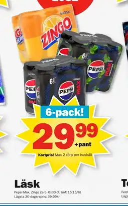Pekås PEPSI Läsk erbjuda