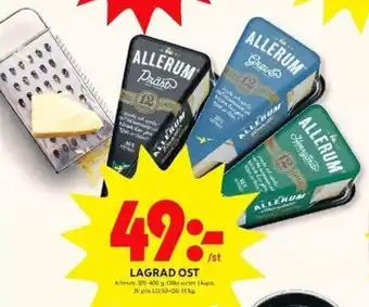 Allerum Lagrad Ost 325-400g