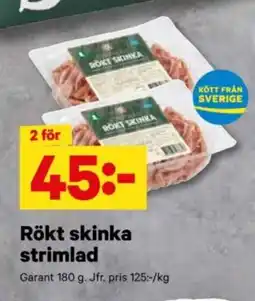 City Gross GARANT Rökt skinka strimlad erbjuda