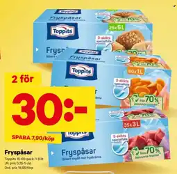 City Gross TOPPITS Fryspåsar erbjuda