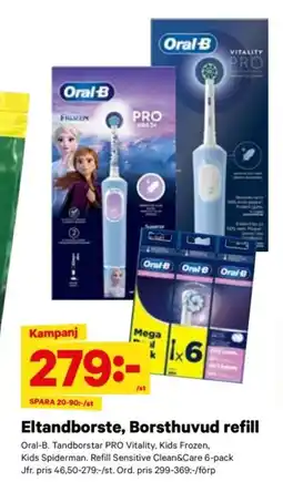 City Gross ORAL-B Eltandborste, borsthuvud refill erbjuda