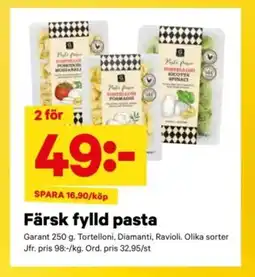 City Gross GARANT Färsk fylld pasta erbjuda