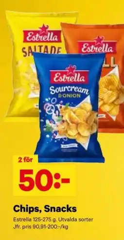 City Gross ESTRELLA Chips, snacks erbjuda
