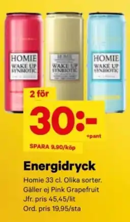 City Gross HOME Energidryck erbjuda