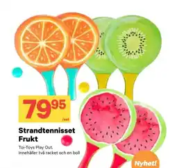 City Gross Strandtennisset frukt erbjuda
