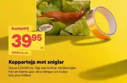 City Gross Koppartejp mot sniglar erbjuda