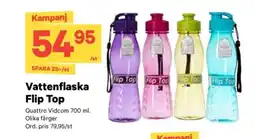 City Gross Vattenflaska flip top erbjuda