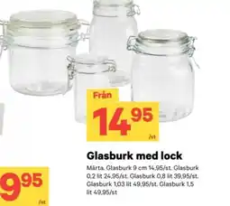 City Gross Glasburk med lock erbjuda