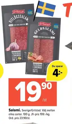 Coop Extra Salami erbjuda