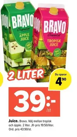 Coop Extra BRAVO Juice erbjuda