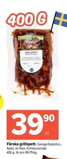 Färska grillspett
