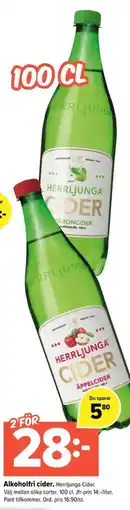 Coop Extra Alkoholfri cider erbjuda
