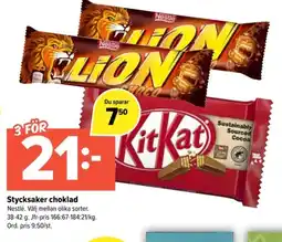 Coop Extra NESTLE Stycksaker choklad erbjuda