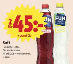 ICA Nära FUN LIGHT Saft erbjuda