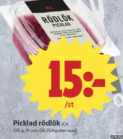 ICA Nära ICA Picklad rödlök erbjuda