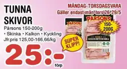 Nya Pulsen Tunna skivor erbjuda
