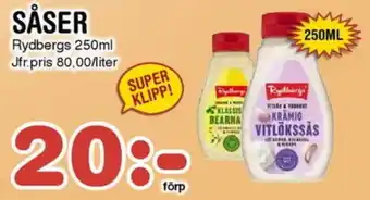 Nya Pulsen RYDBERGS Såser erbjuda