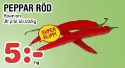 Nya Pulsen Peppar röd erbjuda