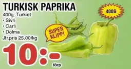 Nya Pulsen Turkisk paprika erbjuda
