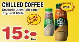 Nya Pulsen STARBUCKS Chilled coffee erbjuda