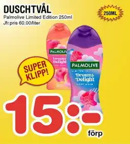 Nya Pulsen PALMOLIVE Duschtvål erbjuda
