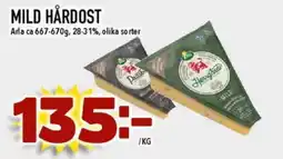 Nya Pulsen ARLA Mild hårdost erbjuda