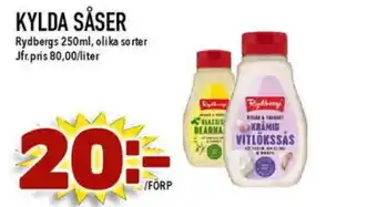 Nya Pulsen RYDBERGS Kylda såser erbjuda