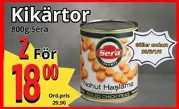 Supergrossen SERA Kikärtor erbjuda