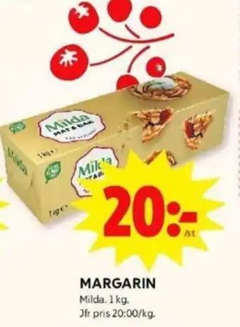 Milda Margarin 1kg