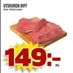 Din Mat Utskuren biff erbjuda