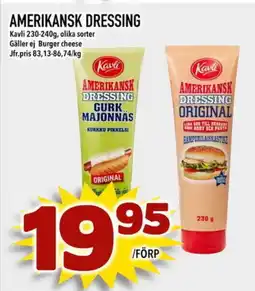 Din Mat KAVLI Amerikansk dressing erbjuda