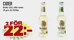 Din Mat BRISKA Cider erbjuda