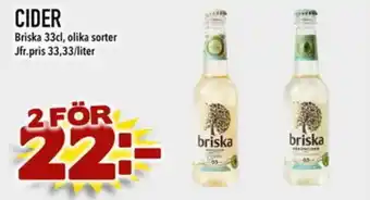 Din Mat BRISKA Cider erbjuda