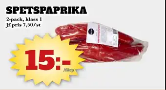 Bonum Matmarknad Spetspaprika erbjuda
