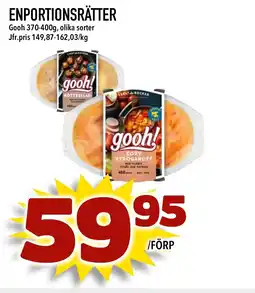 Bonum Matmarknad GOOH Enportionsrätter erbjuda