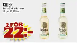 Bonum Matmarknad BRISKA Cider erbjuda