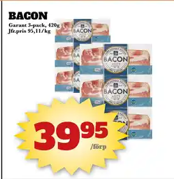 Bonum Matmarknad GARANT Bacon erbjuda