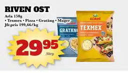 Bonum Matmarknad ARLA Riven ost erbjuda