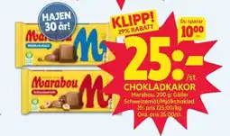 Ica Hajen Lagpris MARABOU Chokladkakor erbjuda