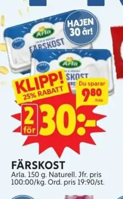 Ica Hajen Lagpris ARLA Färskost erbjuda