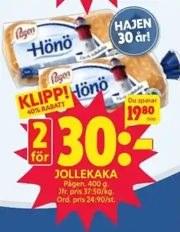 Ica Hajen Lagpris PAGEN Jollekaka erbjuda