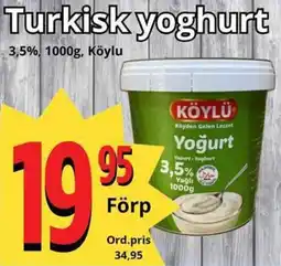 Supergrossen KÖYLU Turkisk yoghurt erbjuda