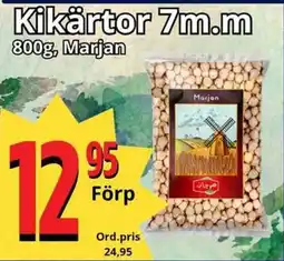 Supergrossen MARJAN +Kikärtor 7m.m erbjuda