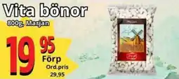 Supergrossen MARJAN Vita bönor erbjuda