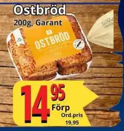 Supergrossen GARANT Ostbröd erbjuda