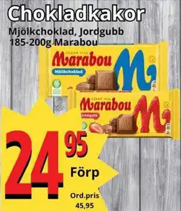 Supergrossen MARABOU Chokladkakor erbjuda