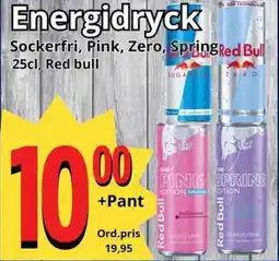 Supergrossen RED BULL Energidryck erbjuda