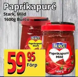 Supergrossen BURCU Paprikapuré erbjuda