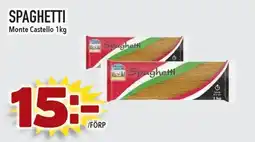 Supergrossen MONTE CASTELLO Spaghetti erbjuda